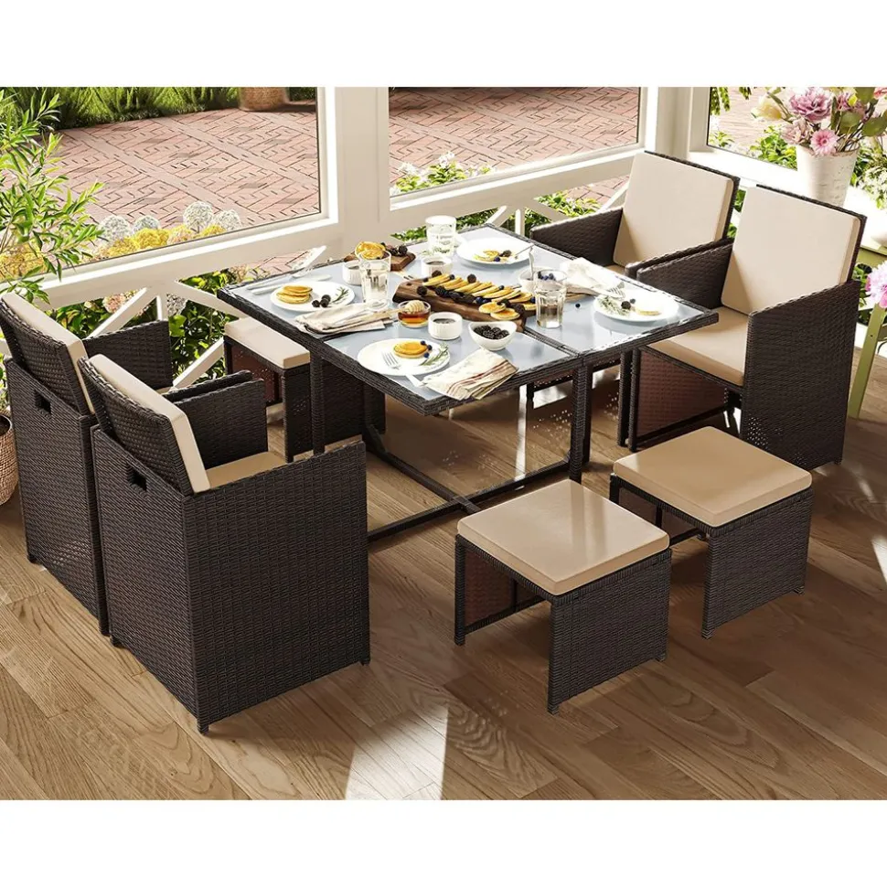 Outlet SONGMICS Salon de jardin 3 pièces