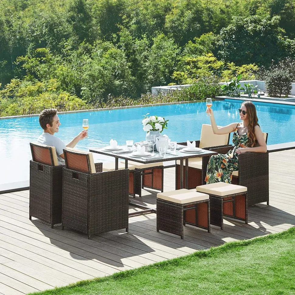 Outlet SONGMICS Salon de jardin 3 pièces