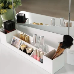 Store SONGMICS Set coiffeuse 3 miroirs sans cadre