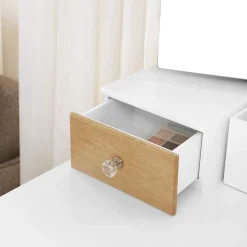 Store SONGMICS Set coiffeuse 3 miroirs sans cadre