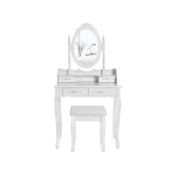 Discount SONGMICS Set coiffeuse 4 tiroirs