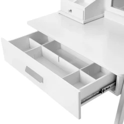 Store SONGMICS Set coiffeuse grand tiroir Blanc