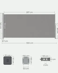 Best SONGMICS Socle fixation store Noir