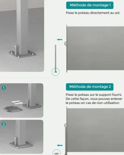 Best SONGMICS Socle fixation store Noir