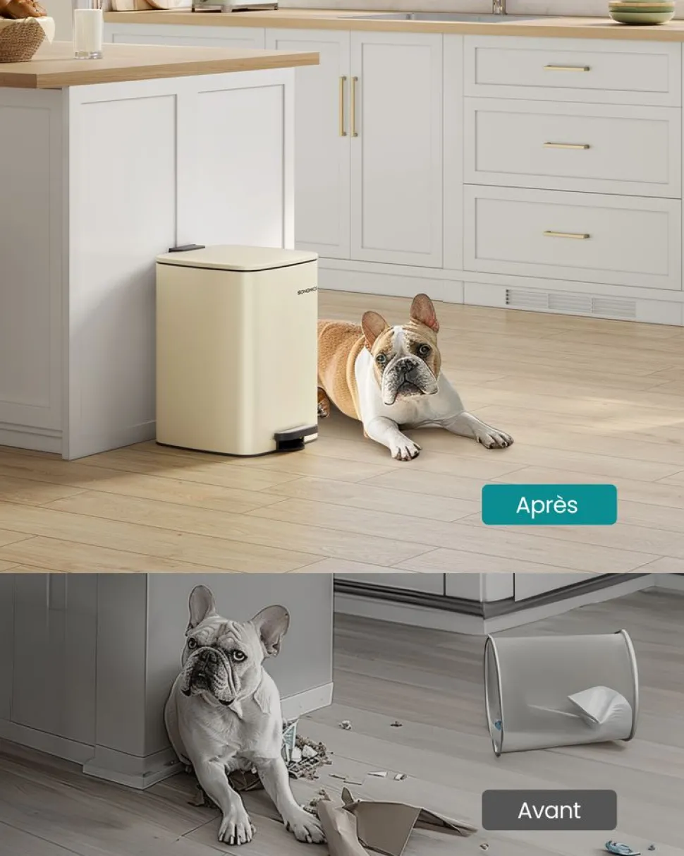 Sale SONGMICS Poubelle de Cuisine Automatique 50 L