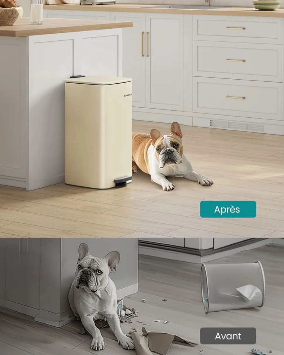 Sale SONGMICS Poubelle de Cuisine Automatique 50 L