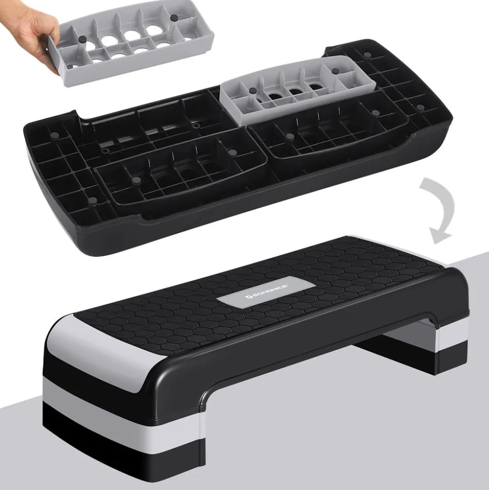 Online SONGMICS Step de fitness avec bande élastique de fitness