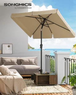 Fashion SONGMICS Store banne 3,5 x 2,5 m Gris