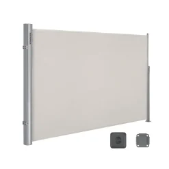 New SONGMICS Store banne rétractable 250 x 120 cm avec manivelle gris