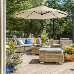 Sale SONGMICS Support au sol pour poteau de store latéral Gris