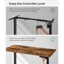 Discount SONGMICS Support bureau assis-debout noir Blanc