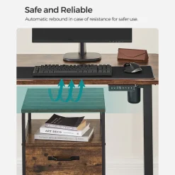 Discount SONGMICS Support bureau assis-debout noir Blanc