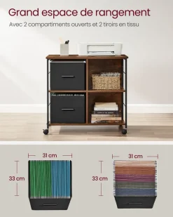 Flash Sale SONGMICS Support imprimante Noir