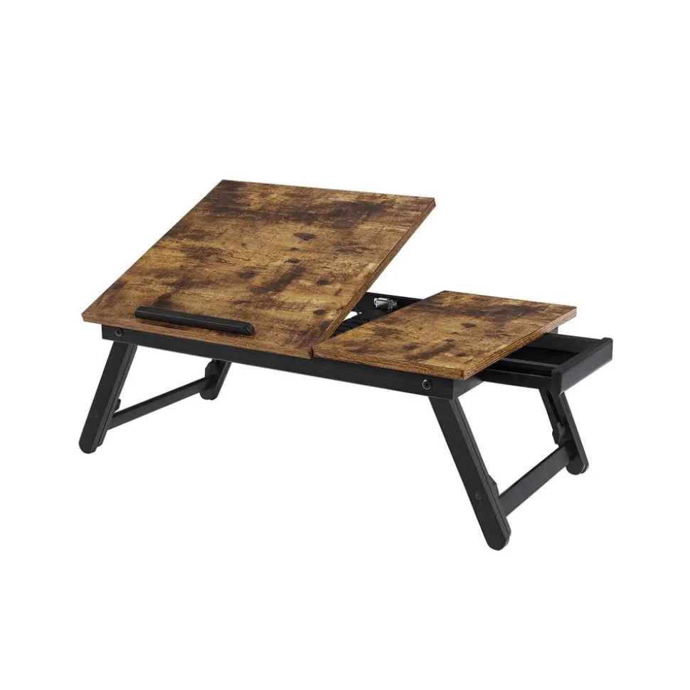 Best SONGMICS Support ordinateur rustique Brun Vintage Noir