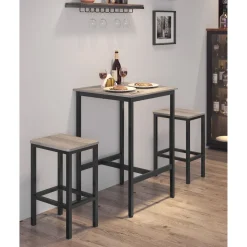 Discount SONGMICS Table bar carré industriel