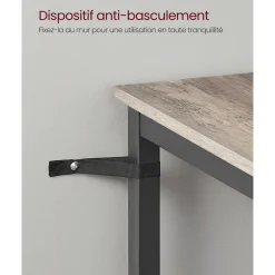 Discount SONGMICS Table bar carré industriel