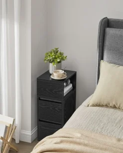 Best Sale SONGMICS Table basse avec 2 tiroirs et compartiments cachés blanc neige