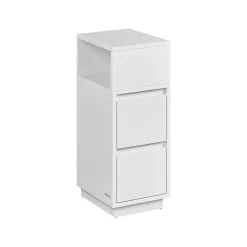 Best Sale SONGMICS Table basse avec 2 tiroirs et compartiments cachés blanc neige