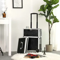 New SONGMICS Table basse avec rangements Brun Vintage Noir