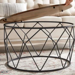 Cheap SONGMICS Table basse grille industriel