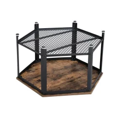 Flash Sale SONGMICS Table basse hexagonale industriel Marron Rustique