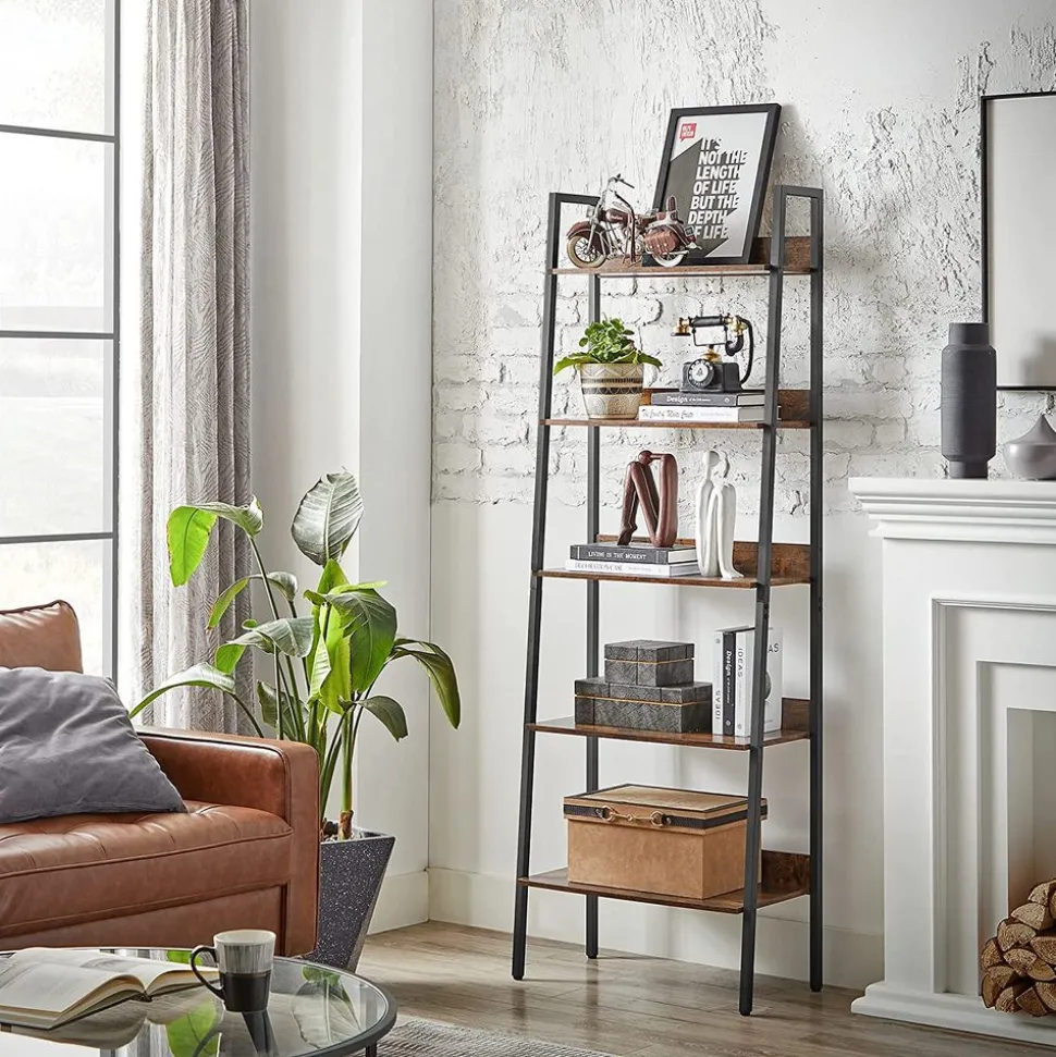 Hot SONGMICS Table basse maille industriel Marron Rustique