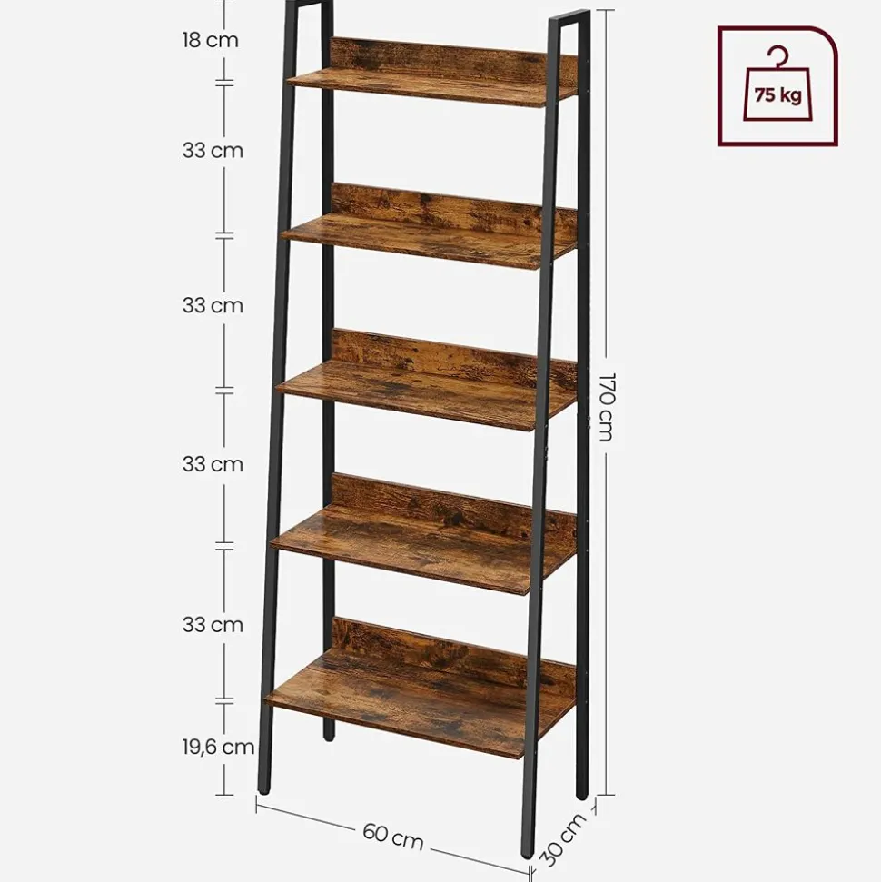 Hot SONGMICS Table basse maille industriel Marron Rustique