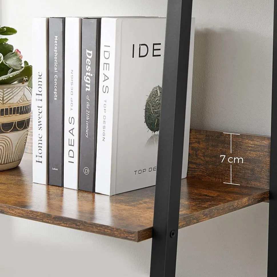 Hot SONGMICS Table basse maille industriel Marron Rustique