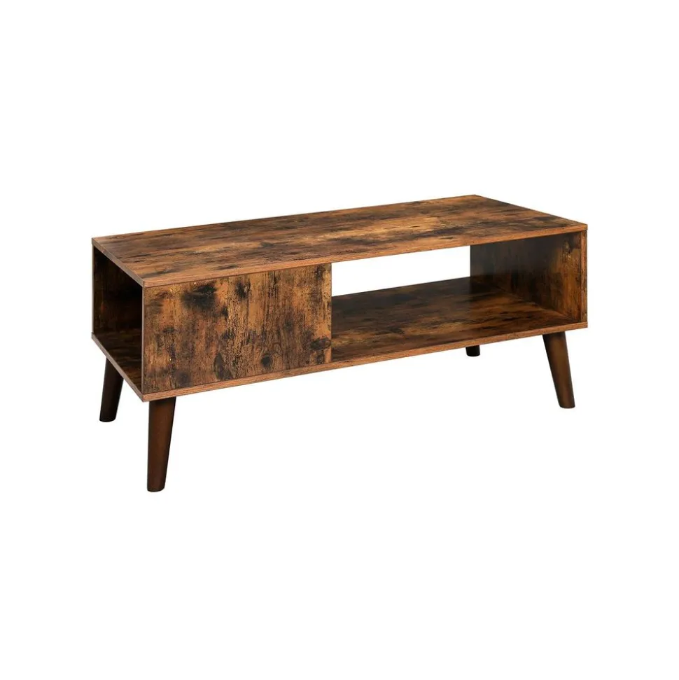 Sale SONGMICS Table basse ouverte industriel Marron Rustique