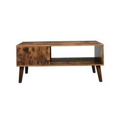 Sale SONGMICS Table basse ouverte industriel Marron Rustique