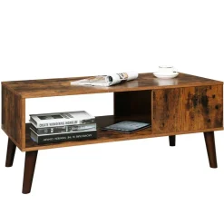 Sale SONGMICS Table basse ouverte industriel Marron Rustique