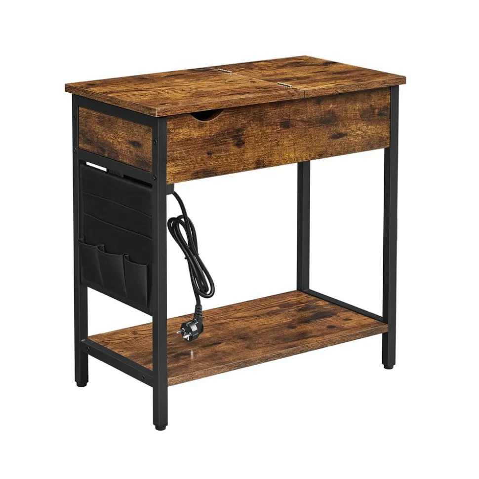 Flash Sale SONGMICS Table basse ronde grège Noir