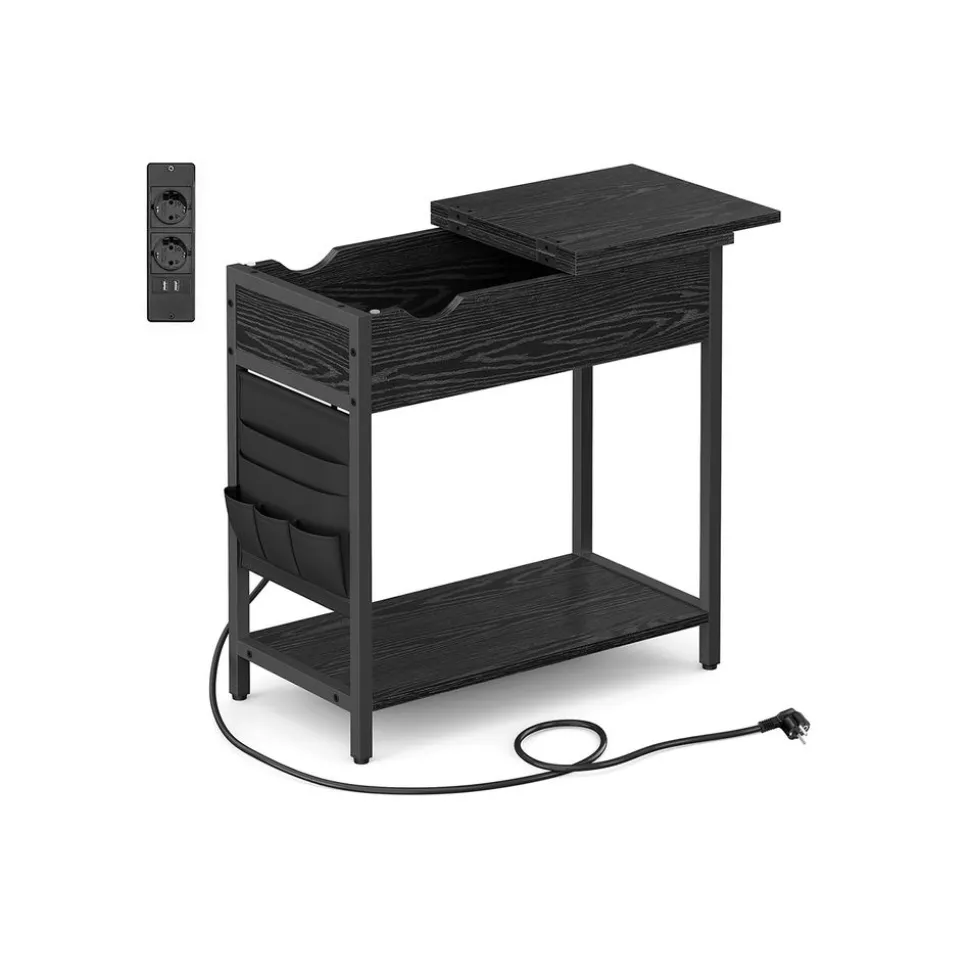 Flash Sale SONGMICS Table basse ronde grège Noir