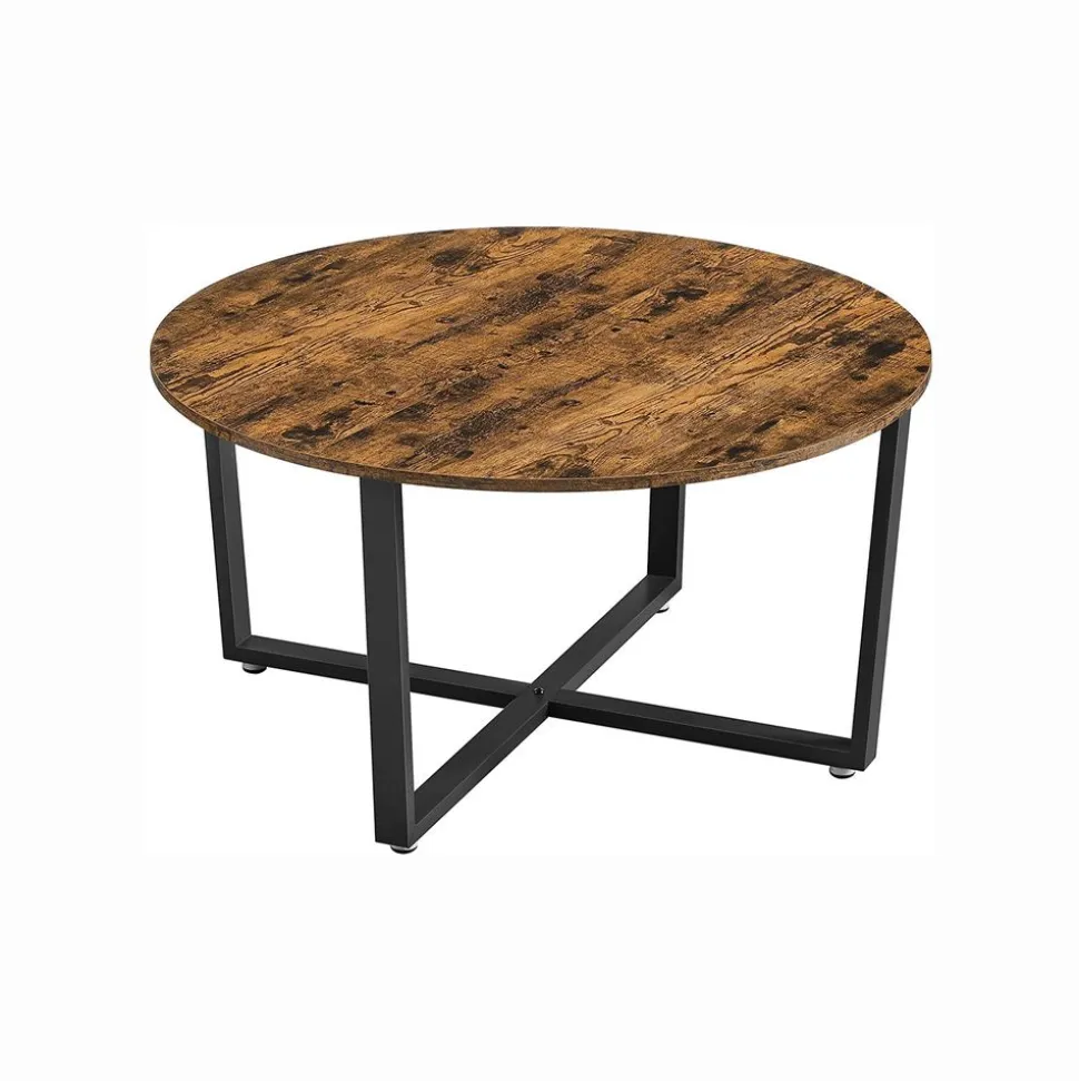 Discount SONGMICS Table basse ronde grège