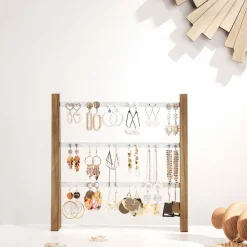 Discount SONGMICS Table basse style moderne blanc marbré et noir d'encre