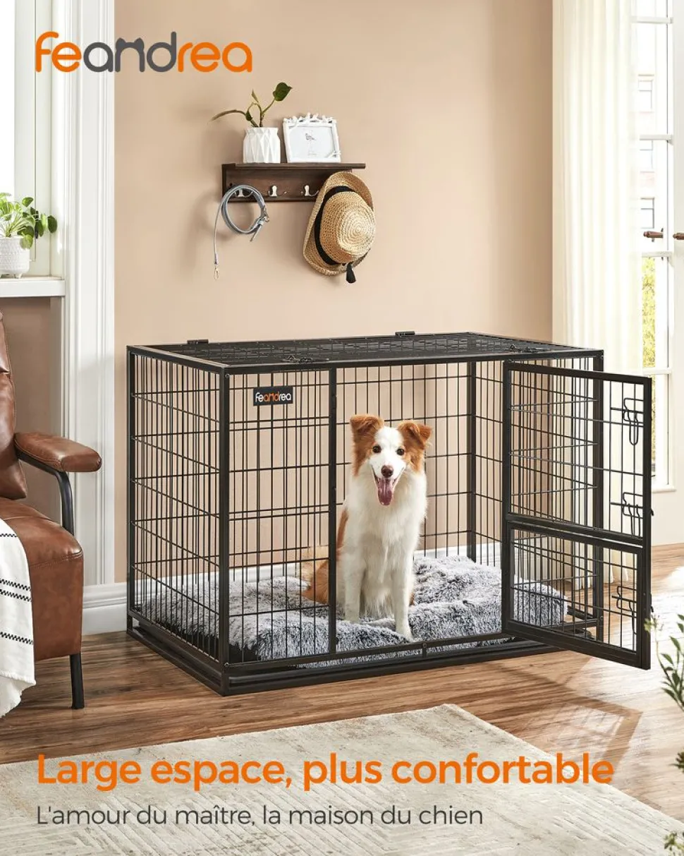 Fashion SONGMICS Table basse tiroirs industriel