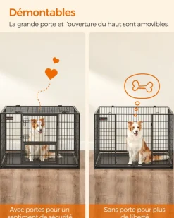 Fashion SONGMICS Table basse tiroirs industriel