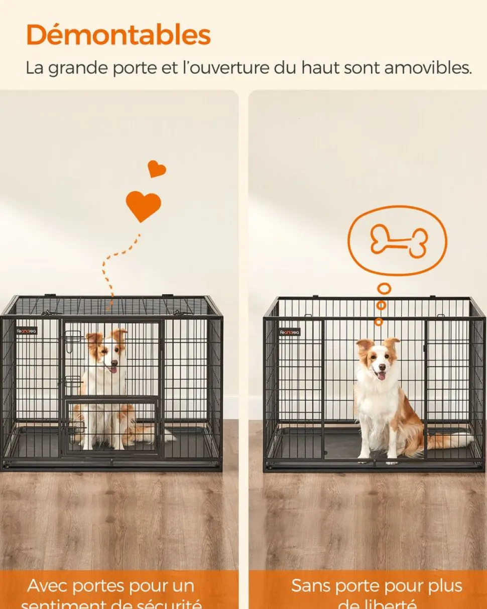 Fashion SONGMICS Table basse tiroirs industriel