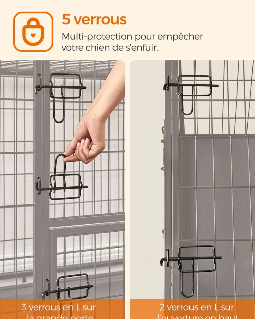 Fashion SONGMICS Table basse tiroirs industriel