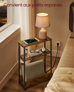 Best SONGMICS Table basse verre doré