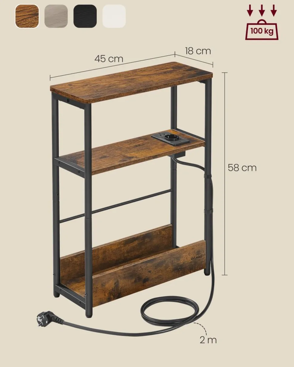 Best SONGMICS Table basse verre doré