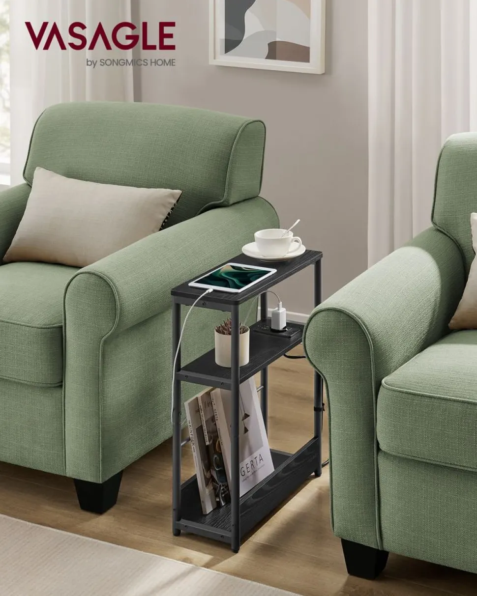 Best SONGMICS Table basse verre doré