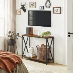 Sale SONGMICS Table console design X Noir