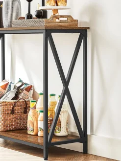 Sale SONGMICS Table console design X Noir