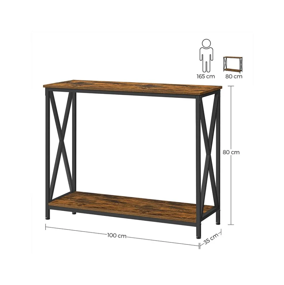 Sale SONGMICS Table console design X Noir