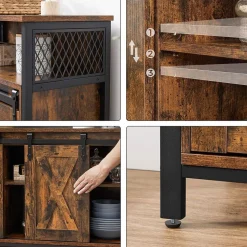 Discount SONGMICS Table console doré Or MéTallique + Transparent