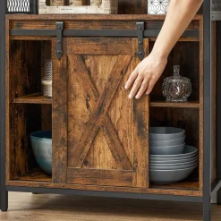 Discount SONGMICS Table console doré Or MéTallique + Transparent