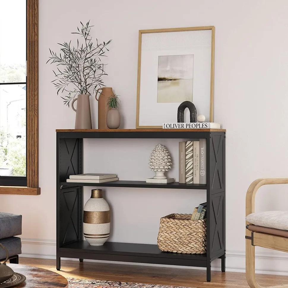 Cheap SONGMICS Table console façon grange Noir