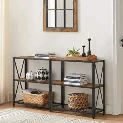 Online SONGMICS Table console large industriel Noir