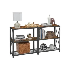 Online SONGMICS Table console large industriel Noir